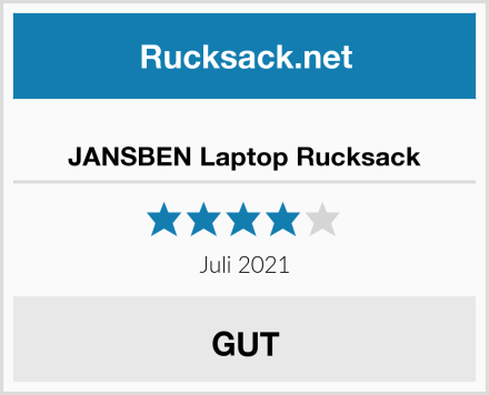  JANSBEN Laptop Rucksack Test