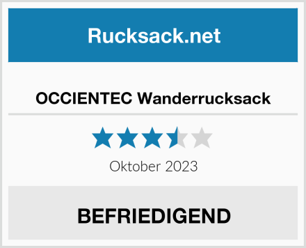  OCCIENTEC Wanderrucksack Test
