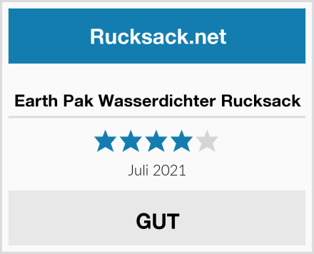  Earth Pak Wasserdichter Rucksack Test