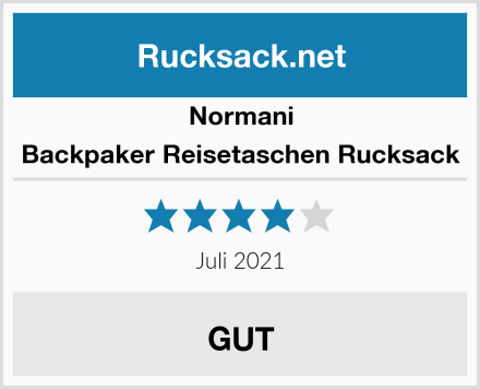 Normani Backpaker Reisetaschen Rucksack Test