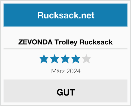  ZEVONDA Trolley Rucksack Test