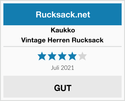 Kaukko Vintage Herren Rucksack Test