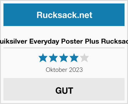  Quiksilver Everyday Poster Plus Rucksack Test