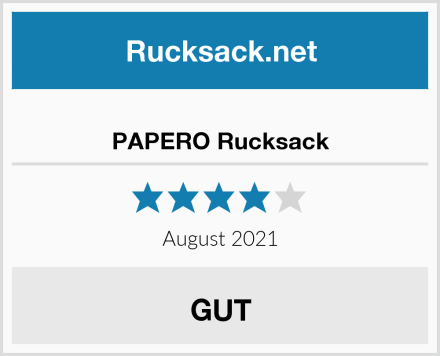  PAPERO Rucksack Test
