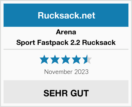 Arena Sport Fastpack 2.2 Rucksack Test
