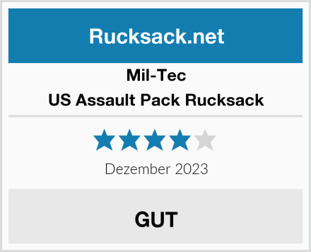 Mil-Tec US Assault Pack Rucksack Test