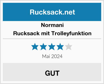 Normani Rucksack mit Trolleyfunktion Test