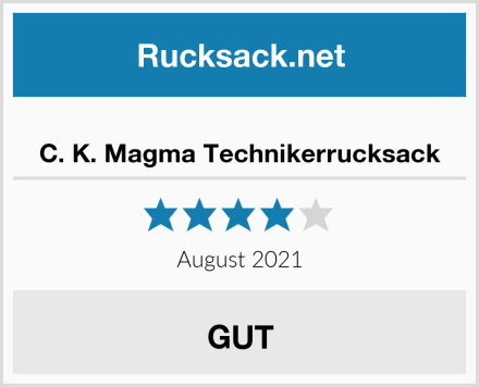  C. K. Magma Technikerrucksack Test