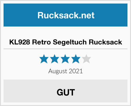  KL928 Retro Segeltuch Rucksack Test