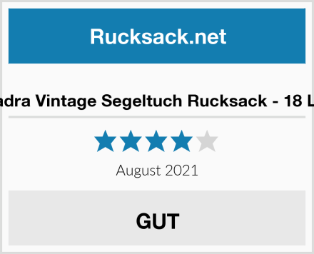  Quadra Vintage Segeltuch Rucksack - 18 Liter Test