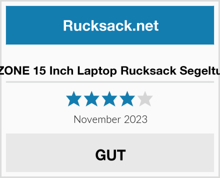  S-ZONE 15 Inch Laptop Rucksack Segeltuch Test