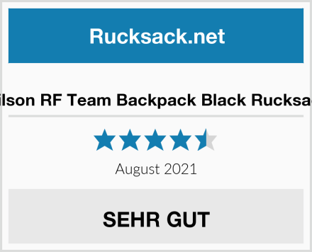  Wilson RF Team Backpack Black Rucksack Test