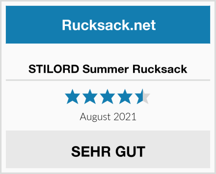  STILORD Summer Rucksack Test