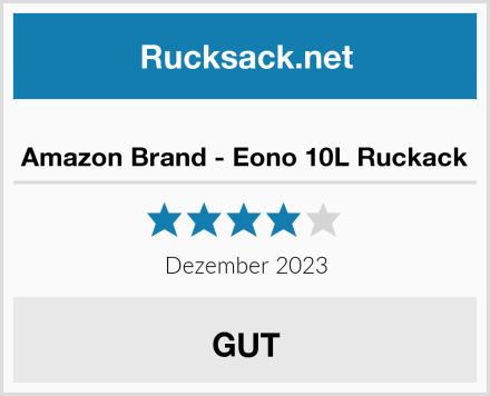  Amazon Brand - Eono 10L Ruckack Test