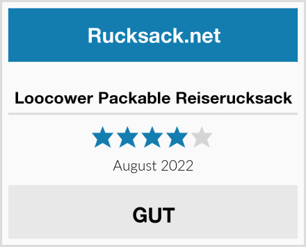  Loocower Packable Reiserucksack Test