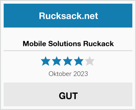  Mobile Solutions Ruckack Test