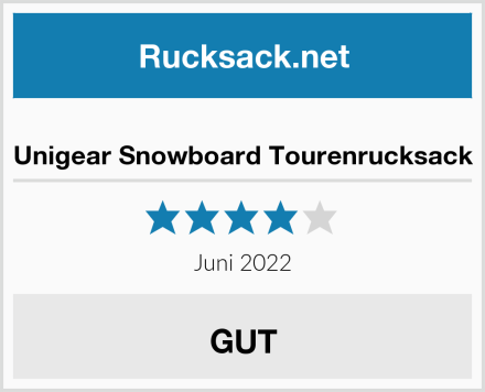  Unigear Snowboard Tourenrucksack Test