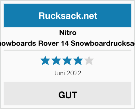 Nitro Snowboards Rover 14 Snowboardrucksack Test
