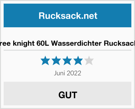  free knight 60L Wasserdichter Rucksack Test