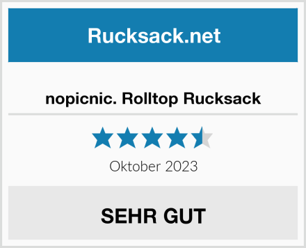  nopicnic. Rolltop Rucksack Test