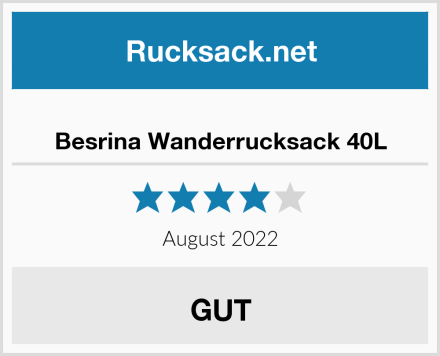  Besrina Wanderrucksack 40L Test