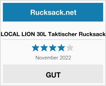  LOCAL LION 30L Taktischer Rucksack Test