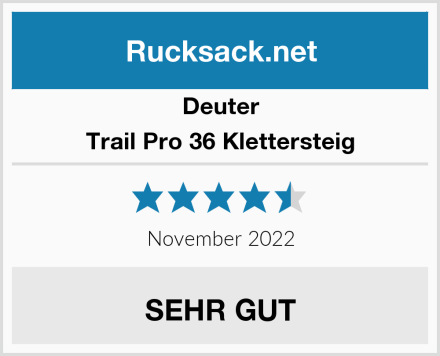Deuter Trail Pro 36 Klettersteig Test