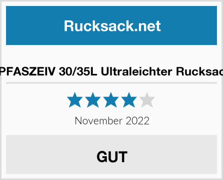  SPFASZEIV 30/35L Ultraleichter Rucksack Test