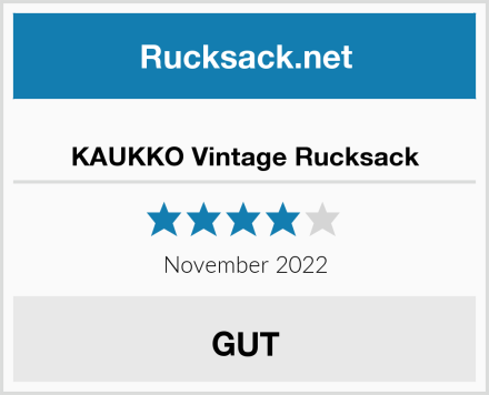  KAUKKO Vintage Rucksack Test