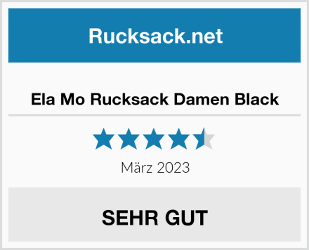  Ela Mo Rucksack Damen Black Test