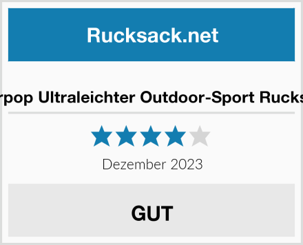  Soarpop Ultraleichter Outdoor-Sport Rucksack Test