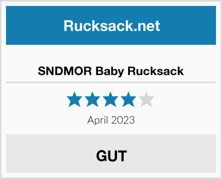  SNDMOR Baby Rucksack Test