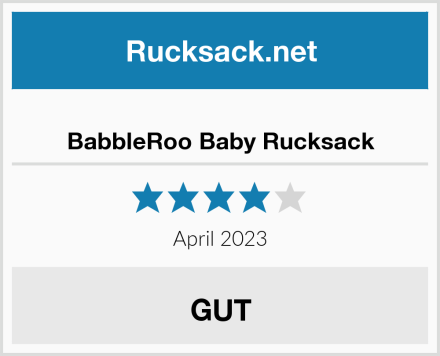  BabbleRoo Baby Rucksack Test