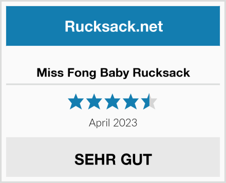  Miss Fong Baby Rucksack Test