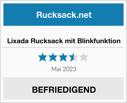  Lixada Rucksack mit Blinkfunktion Test