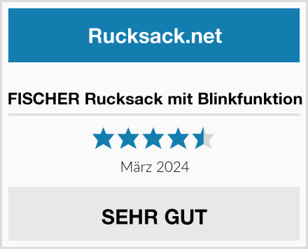  FISCHER Rucksack mit Blinkfunktion Test