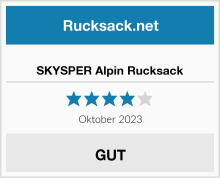  SKYSPER Alpin Rucksack Test