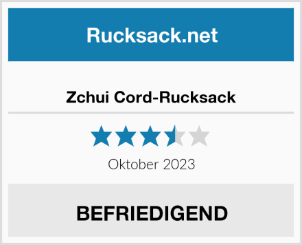  Zchui Cord-Rucksack Test