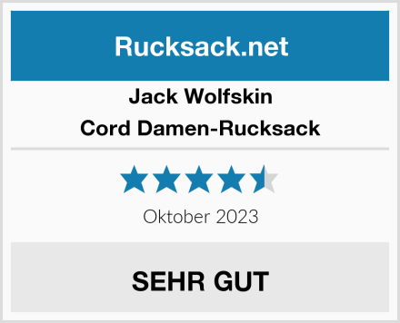 Jack Wolfskin Cord Damen-Rucksack Test