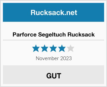 Parforce Segeltuch Rucksack Test