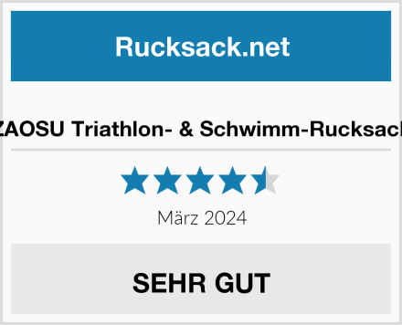  ZAOSU Triathlon- & Schwimm-Rucksack Test