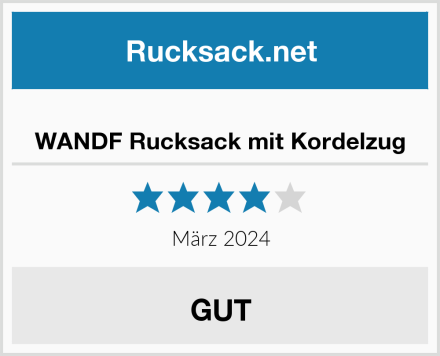  WANDF Rucksack mit Kordelzug Test