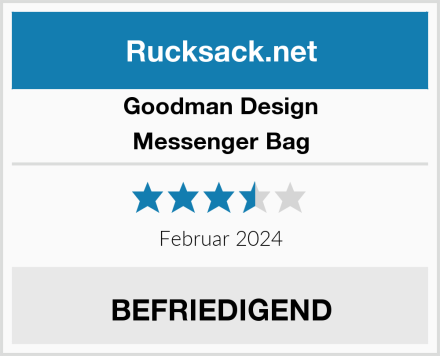 Goodman Design Messenger Bag Test