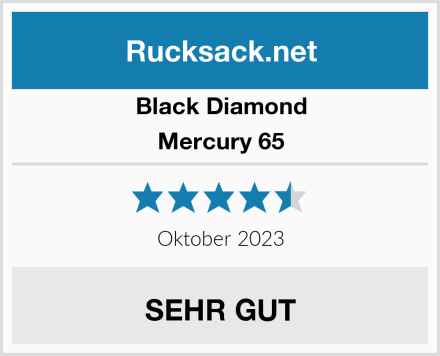 Black Diamond Mercury 65 Test