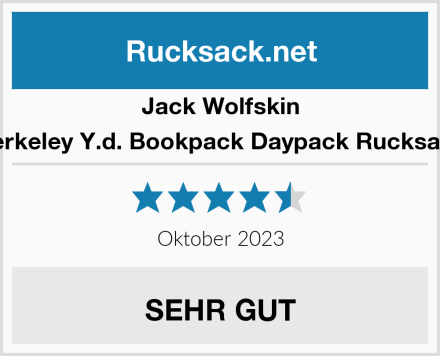 Jack Wolfskin Berkeley Y.d. Bookpack Daypack Rucksack Test