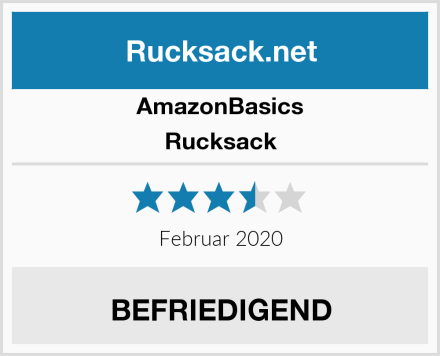 AmazonBasics Rucksack Test