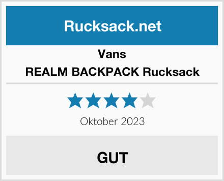 Vans REALM BACKPACK Rucksack Test