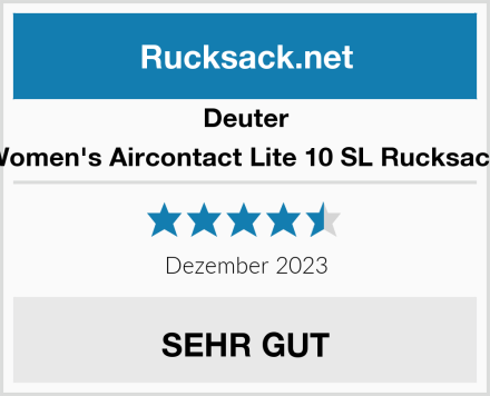 Deuter Women's Aircontact Lite 10 SL Rucksack Test