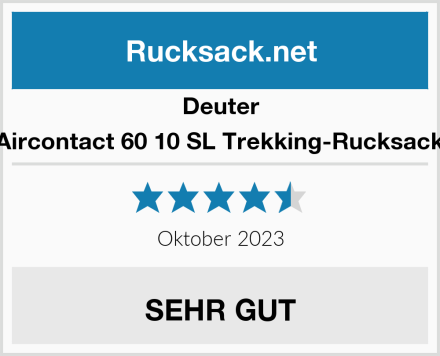 Deuter Aircontact 60 10 SL Trekking-Rucksack Test