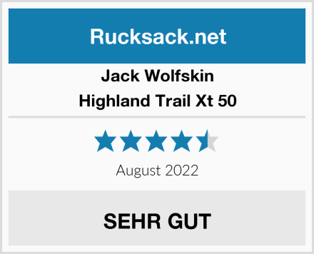 Jack Wolfskin Highland Trail Xt 50 Test